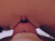 Amazing pussy eating close up gif