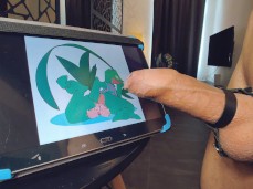 UncutLizard1998 shows off his throbbing, uncut, pretty dick 0010-1 4 gif