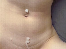 POV Pulling Out of A Tight Amateur and Blasting A Hot Load On Her Stomach gif