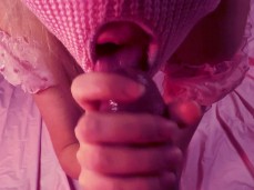 POV Tongue Out Teen Waiting for Cum in Mouth gif