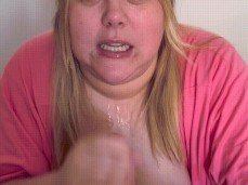 Awesome dirty talk by sexy blonde gif