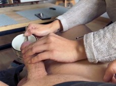 Coffee milk milking dick milk ingredient gif