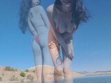 三點式湖边遊玩 gif