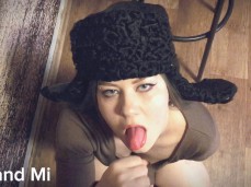fur hat blowjob gif