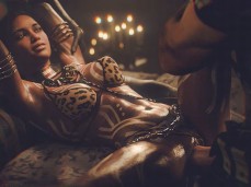 Sheva And Chris Making Sweet Love gif