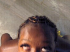 Cute ebony sloppy ahegao deepthroat gif