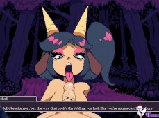 Busty goth demon jerks him to complition gif