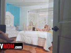 Skylar Snow montage getting spied on while she masturbates on Zoom gif