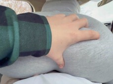 Petitexxgirl lapdance in car backseat pov gif