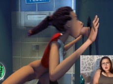 CHOCOLATE GIRL BATHROOM BLOWJOB gif