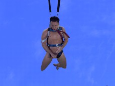 Descending naked from heaven: buff, hung, horny paratrooper Reese Rideout! gif