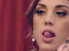 Blonde with socks railed doggy gif