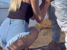 Blowjob ass view gif