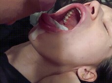 cum on tongue gif