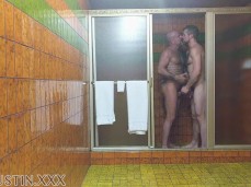 Jack Dyer & Jay Austin board a time machine naked to return to the 1970s gif