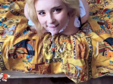 Horny girll Mouth Fucked Hard After College gif