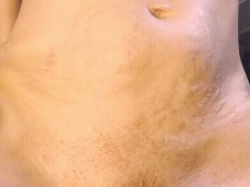 Amateur MILF in black stockings rides dildo on floor | Lily Corinth gif