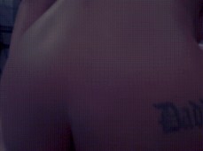 Ebony with daddy tattoo gif