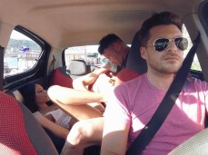 Viaje en uber gif