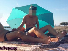 Paja en playa gif