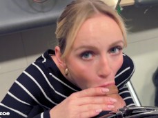 blonde from tinder love suck on first date gif