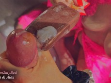 cum on ice cream gif