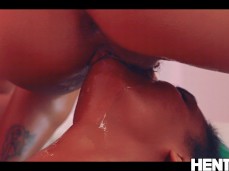 lesbian facesitting grind gif