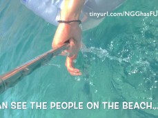 Taking bottoms off ENF public gif