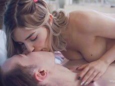 kissing while cowgirl gif