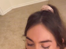 Step sis accidently falls on step bros dick and demonstrates it. gif