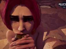 Lizardman Dick Suck gif