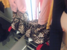 Risky sex in the fitting room gif