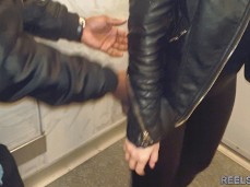 ABOUT TO GO UP INSIDE BRUNETTE MILF gif