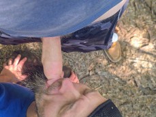 Big Vein Manhood Serviced in Nature gif