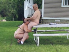 Missy and George - Throat Goat gif