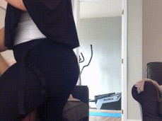 milf femdom strapon fucking legs up gif