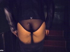 putting her clothes back on after he cums gif