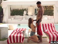 Paige Ovens suck Jason Luv big black cock gif