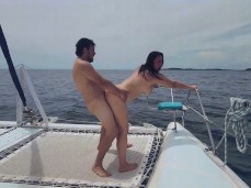 kathalina7777 standing sex on the yacht gif