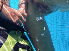 Hot underwater doggy creampie gif