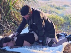 outdoor doggy orgasm gif