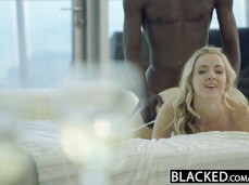 BLACKED Stunning Blonde Karla Kush Takes Massive Black Cock gif