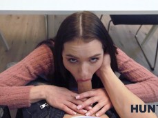 Matti Mila Perez suck cock under table gif