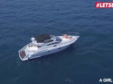 Girly Threesome On A Yacht gif
