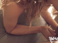 Gorgeous blonde in the bed gif