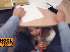 Geysha Kyd Sneak Blowjob gif