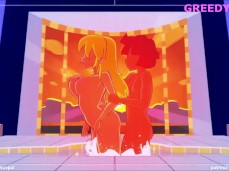 peach gets knocked up gif