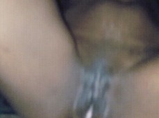 Sexy Ebony girl riding daddy dildo gif