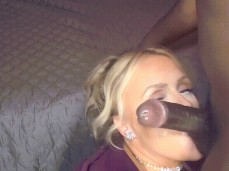 Big Tits Blonde Sucks Balls gif