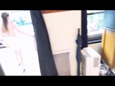 Coco Vandi walks outside in sexy bikini gif